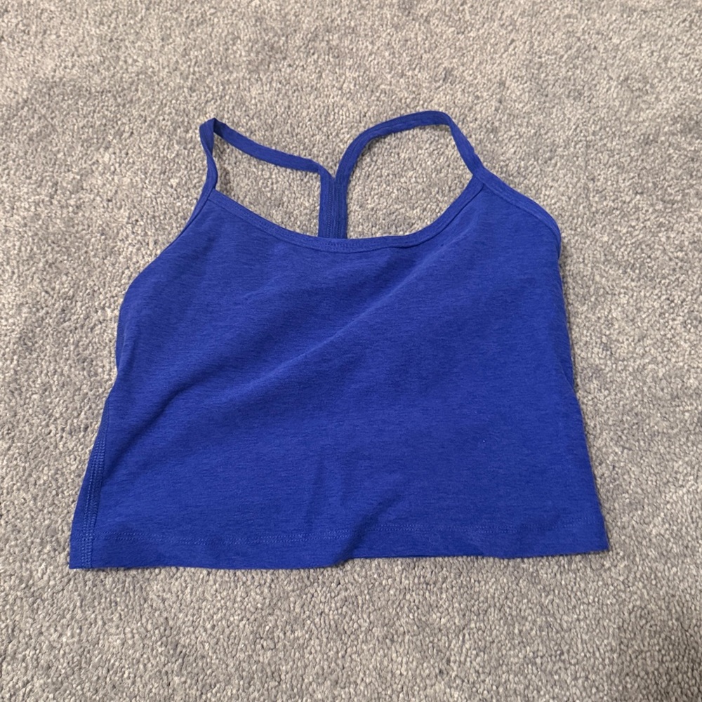 Spacedye Slim Racerback Cropped Tank - Picture 2 of 3
